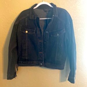 Ladies Fate Jacket with Rhinestone tassel fringe. New with Tags size small